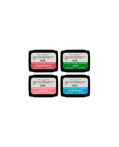 FLOWER GARDEN BETTERPRESS INK MINI SET - 4 PACK