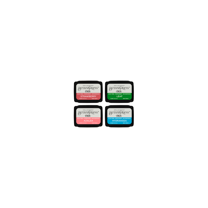 FLOWER GARDEN BETTERPRESS INK MINI SET - 4 PACK