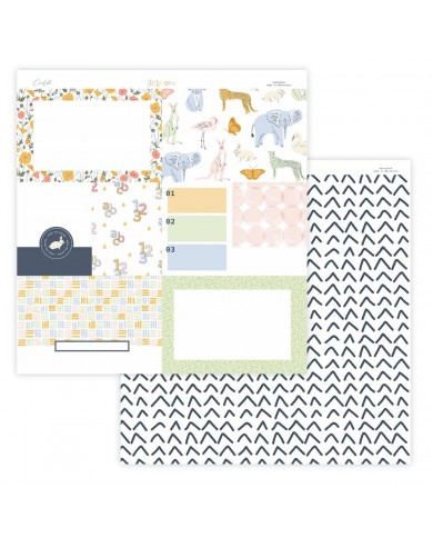 Bloc de 24 papeles 12"x12" LITTLE ONE