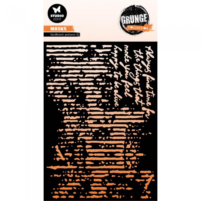 Stencil Studio Light Grunge 5.9"X8.25"  Nr. 233, Cardboard Patterns