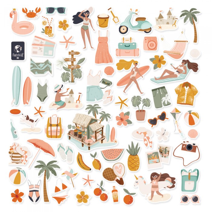 Diecuts o recortables Pensacola de Mintopía