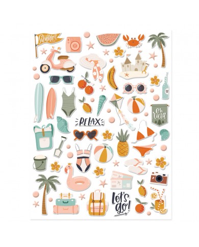 Pegatinas Puffy ilustraciones Pensacola de Mintopía