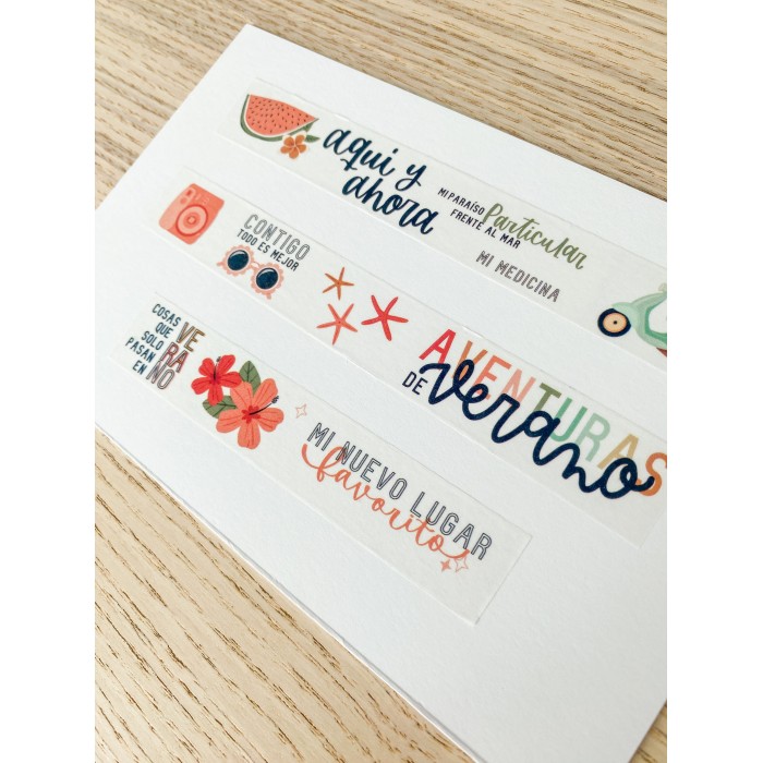 Washi tape Lettering Castellano de Mintopía