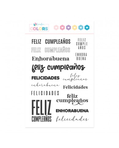 Sello Kimidori Colors Feliz cumpleaños