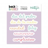 Troquel sets de palabras Back to Basics