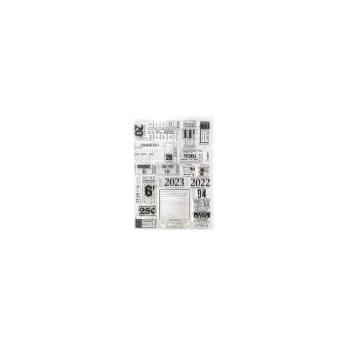 Sellos Elizabeth Craft Clear Stamps Tickets CS292