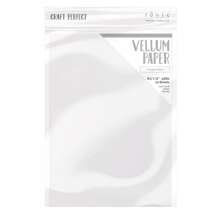 Craft Perfect Vellum Paper 8.5"X11" 10/Pkg Blanco Antiguo