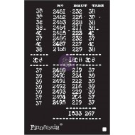 Finnabair Stencil 15x23 cmts - Book of numbers