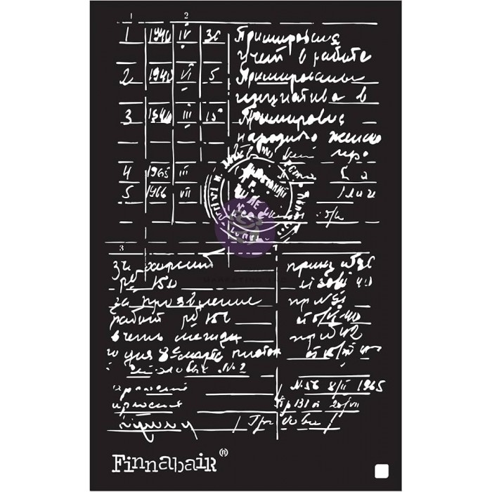 Finnabair Stencil 15x23 cmts - DOCUMENTED-ELEMENTALS