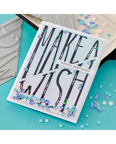 PRESS PLATE  DIAGONAL MAKE A WISH (BetterPress)