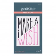 PRESS PLATE  DIAGONAL MAKE A WISH (BetterPress)
