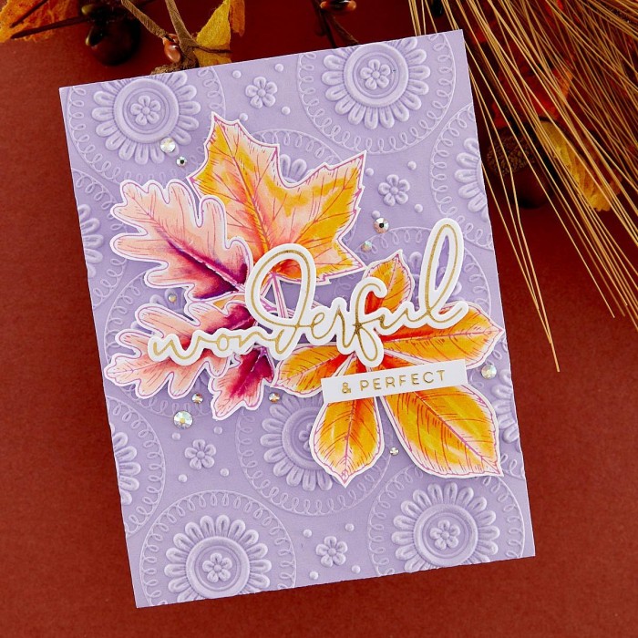 PRESS PLATE & DIE SET AUTUMN LEAVES (BetterPress)