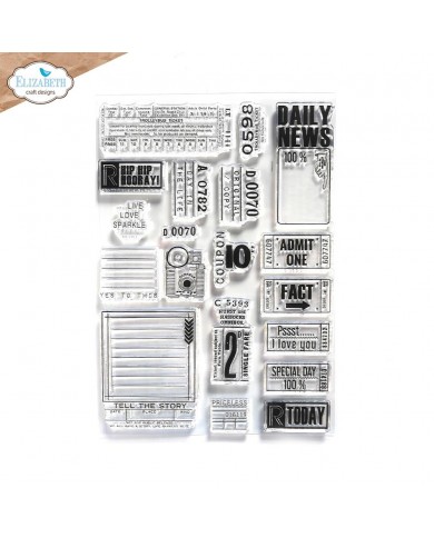Sellos Elizabeth Craft Clear Stamps Tickets ECCS314