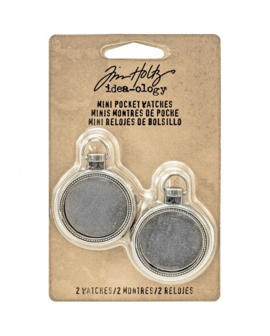 Metal Mini Pocket Watch Frames Idea-Ology  2/Pkg Tim Holtz TH93274