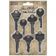 Metal Word Keys 7/Pkg Tim Holtz TH94245