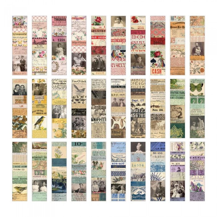 Collage Strips 1.5"X6" Tim Holtz TH94328