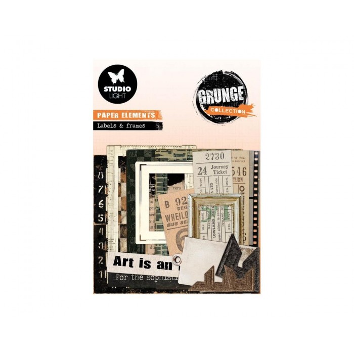 Studio Light Grunge Paper Elements Nr. 05, Tickets, Labels & Frames SLGRPE05