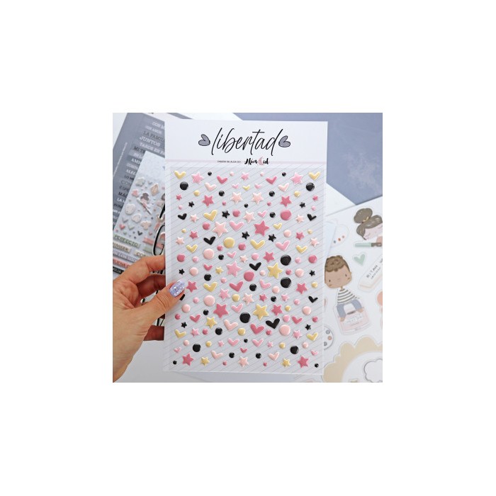 Libertad Maxi set enamel dots Colores Cálidos Aluacid