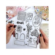 Set de sellos Life the moment para Art Journal, de Vero Ilustrada