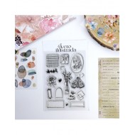 Set de sellos Life the moment para Art Journal, de Vero Ilustrada