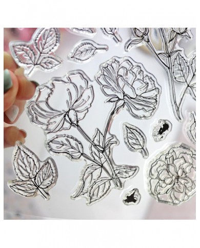 Set de sellos Camelias de Alúa Cid