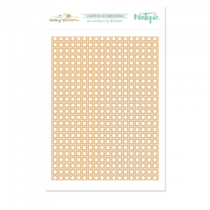 Carpeta de embossing 6"x8" Mimbre Baby Bloom de Mintopía