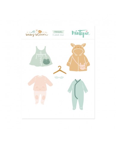 Troquel ropita 2 Baby Bloom de Mintopía