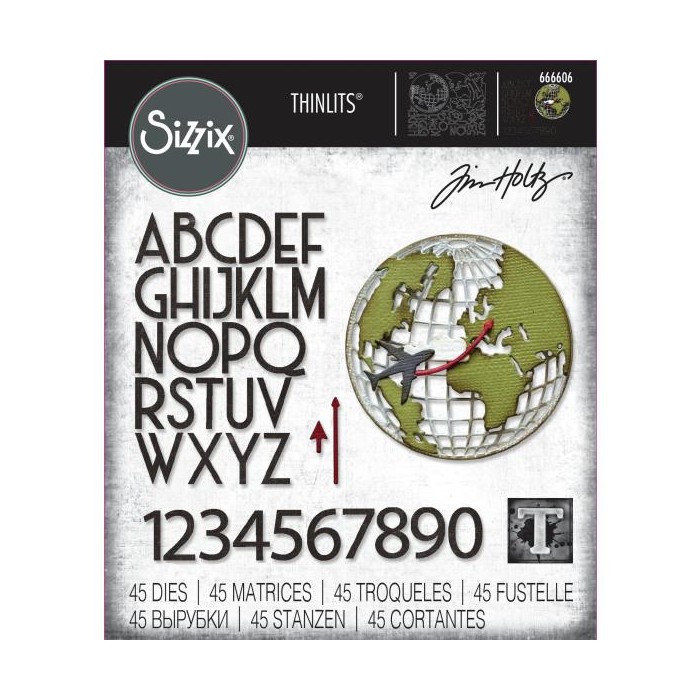 Troqueles Sizzix Thinlits Dies By Tim Holtz 45/Pkg 704729