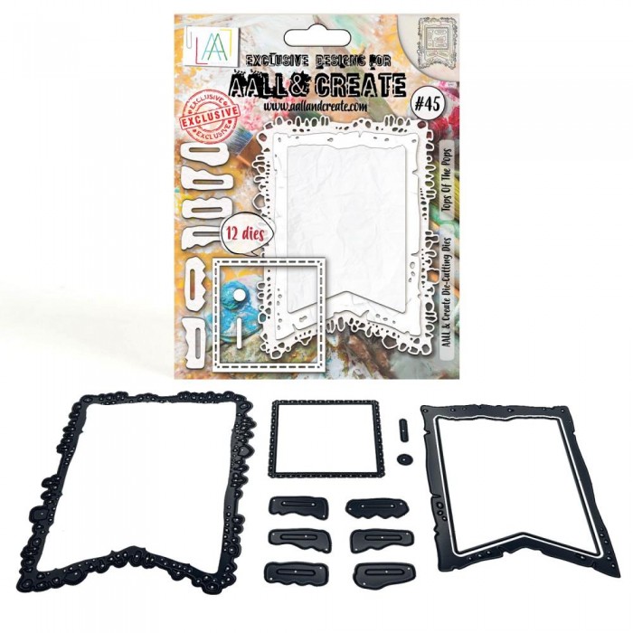 Troquel aallandcreate nro45 - DIE-CUTTING DIE SET - Tops Of The Pops
