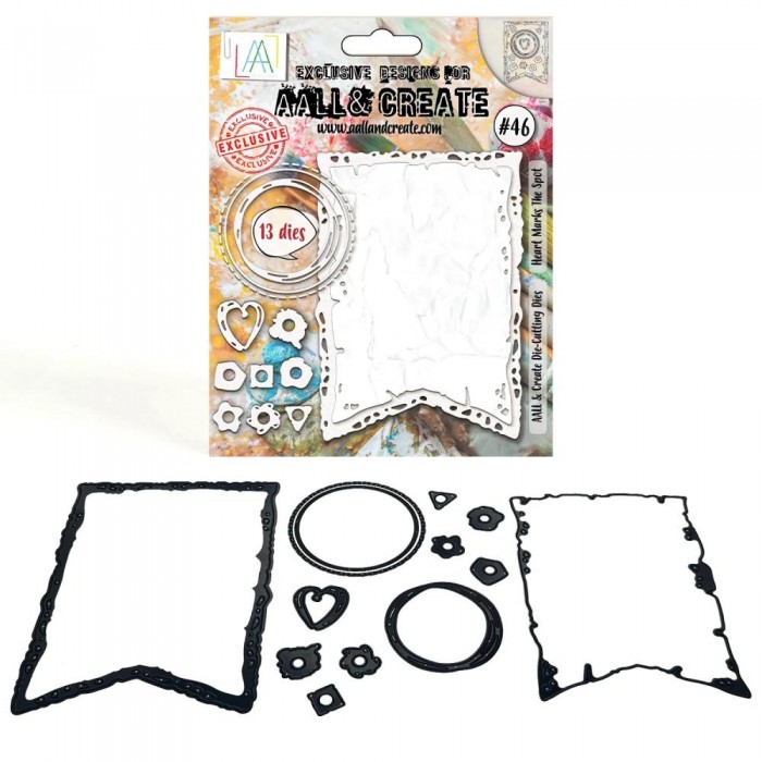 Troquel aallandcreate nro46 - DIE-CUTTING DIE SET - Heart Marks The Spot