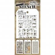 Kit Mini Stencil By Tim Holtz - Set 1