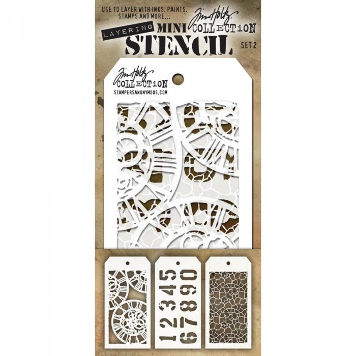 Kit Mini Stencil By Tim Holtz - Set2