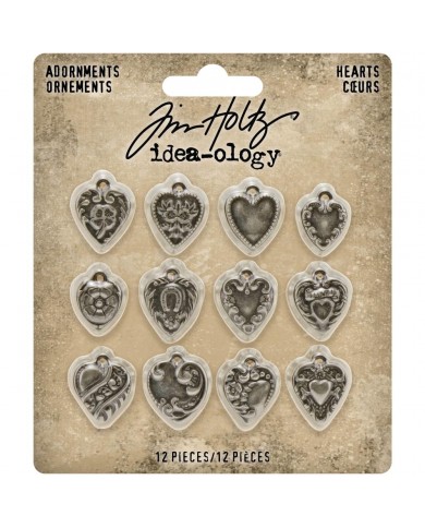 Adornos Tim Holtz Hearts TH94130