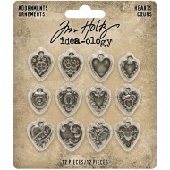 Adornos Tim Holtz Hearts TH94130
