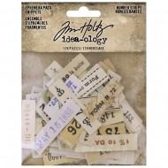 Tiras numéricas - Ephemera Snippits  Tim Holtz TH94222