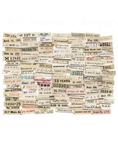 Tiras numéricas - Ephemera Snippits  Tim Holtz TH94222