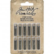 Adornos de metal Story Sticks .25"X1" TH93680