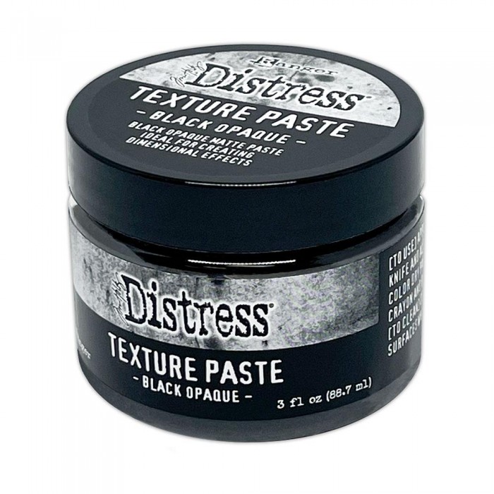 Pasta Black Opaque Tim Holtz Distress Texture Paste 3oz Tshk84471