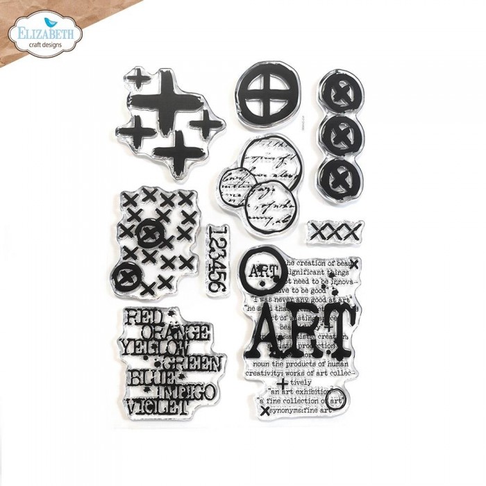 Sellos Elizabeth Craft Clear Stamps Plusses And More CS344