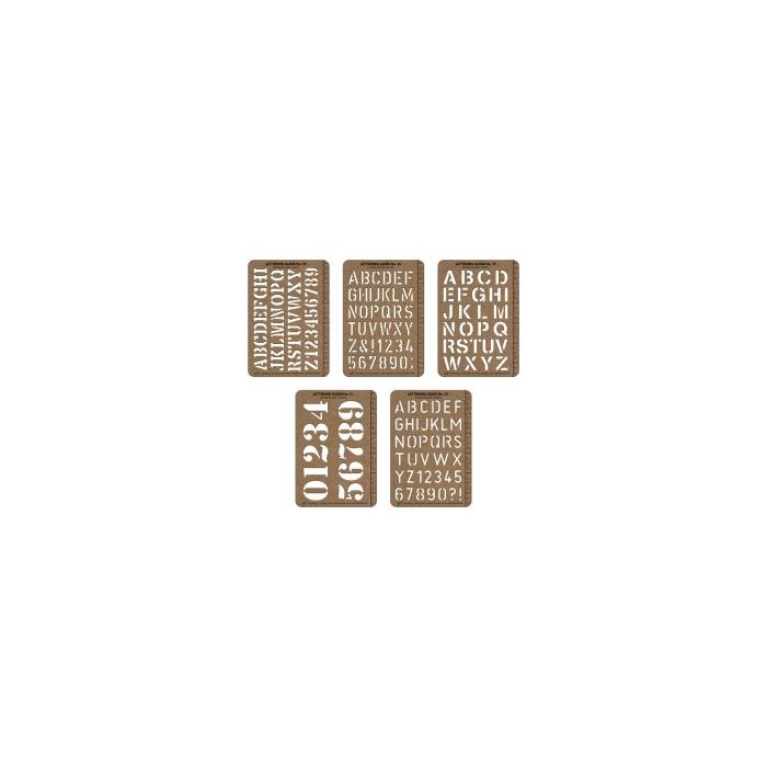 Stencil Cards Idea-Ology  5.375"X3.75" Tim Holtz TH94135