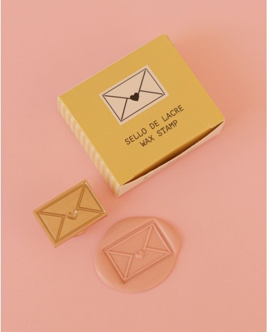 Sello de lacre SIN MANGO Sobre corazón 3D de Mintopía VVMT018300