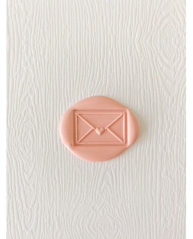 Sello de lacre SIN MANGO Sobre corazón 3D de Mintopía VVMT018300