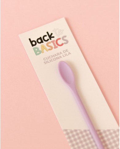 Cuchara de silicona Lila Back to Basics VVMT018308