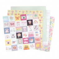 Rainbow Avenue American Crafts Double-Sided Paper Pad 12"X12" 48/Pkg