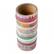 American Crafts Rainbow Avenue Washi Tape 12/Pkg