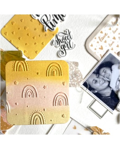 Carpeta de embossing Arcoiris florilegesdesign  FDPE123001