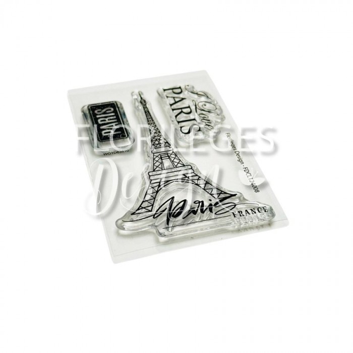 Set de sellos Paris florilegesdesign FDCL124008