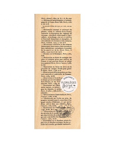 Sello de madera y caucho escrituras lorilegesdesign G223011