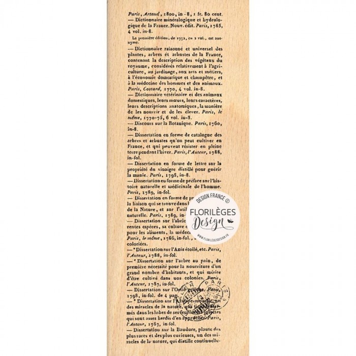 Sello de madera y caucho escrituras lorilegesdesign G223011