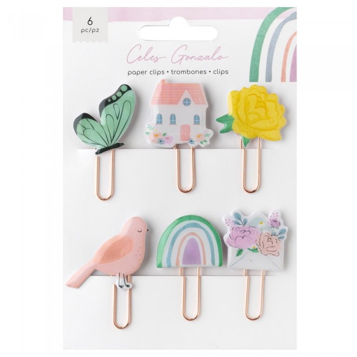 American Crafts Rainbow Avenue Paper Clips